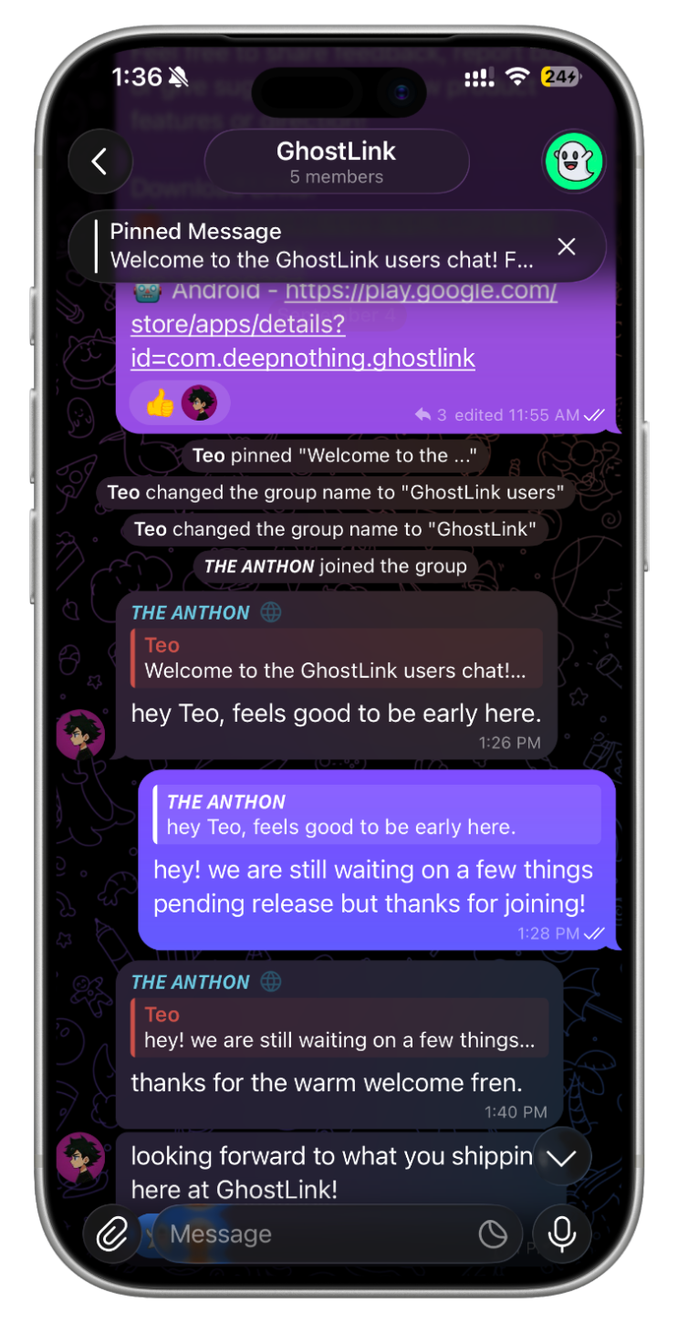 GhostLink community governance preview